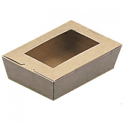 窓付クラフトランチボックスＳ（５０入）
