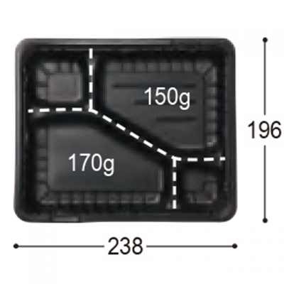 CTガチ弁ＩＫ23－17C　BKフタ付1ケース(900枚）