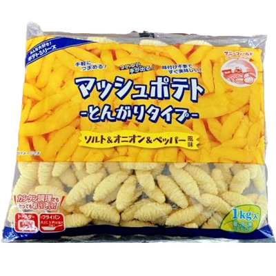 マッシュポテトとんがりタイプ（オリーブ葉型）1㎏×1ケース（10入）