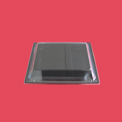 角皿(小)黒・白磁(1枚)