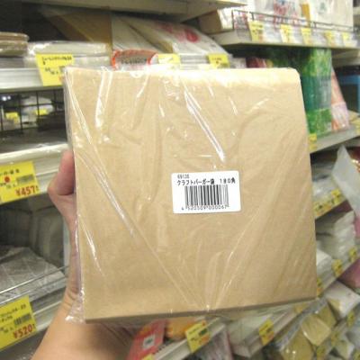 クラフトバーガー紙１８０角（１００入）