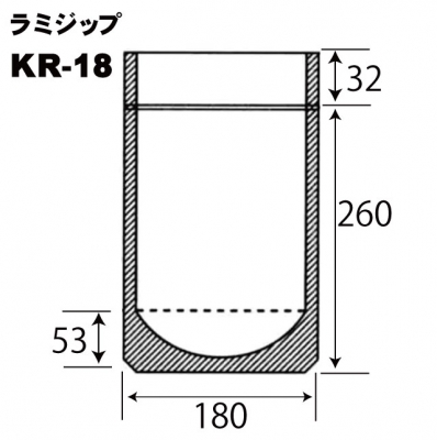 クラフト紙スタンドパックKR-18(50枚入り)