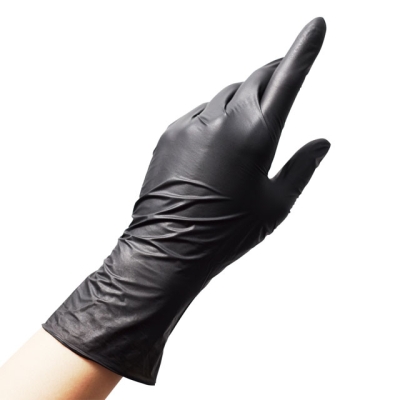 ニトリル手袋SRBブラック１００入（S/M/L）