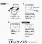 個包装1パックマスク（50枚入）